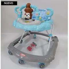 GENERICO - Andador para Bebe Musical Monito Celeste