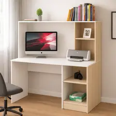 GENERICO - Escritorio con Estante Ensueño de Melamina Encanto