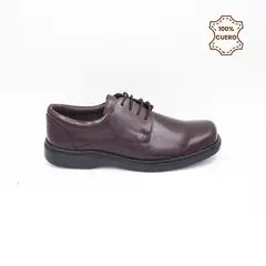 FAR WEST - Zapatos Escolares - Colegio Pasadores Niño Classic-2601 Cuero Guinda