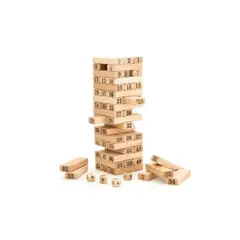 GENERICO - Juego Torre de Bloques de Madera Jenga con Numeros