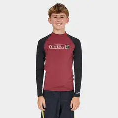 O'NEILL - Lycra Niño Oneill Reactor Block Rash Vest Mar