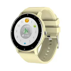 AMBOS - Reloj Inteligente Smartwatch ZL02 Redondo Recibe Llamadas Bluetooth Pulsera Fitness Hombre Mujer