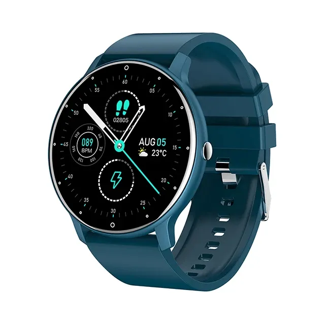 Reloj Inteligente Smartwatch ZL02 Redondo Recibe Llamadas Bl