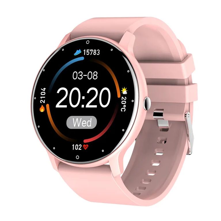 Reloj Inteligente Smartwatch ZL02 Redondo Recibe Llamadas Bluetooth Pulsera Fitness Hombre Mujer