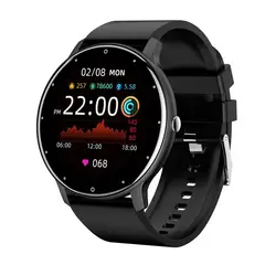 AMBOS - Reloj Inteligente Smartwatch ZL02 Redondo Recibe Llamadas Bluetooth Pulsera Fitness Hombre Mujer