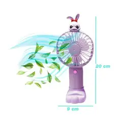 GENERICO - Mini ventilador de mano USB Soporte base para celular