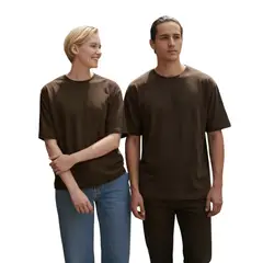 GENERICO - POLO BASICO UNISEX BOXY FIT MARRÓN