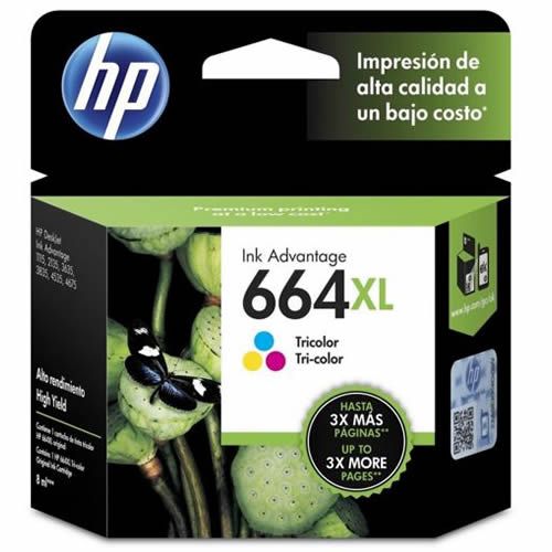 CARTUCHO DE TINTA 664XL F6V30AL TRICOLOR 330 PGS