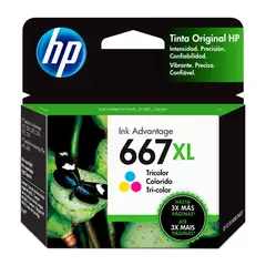 HP - CARTUCHO DE TINTA 667XL 3YM80AL TRICOLOR DJ 2775 4175