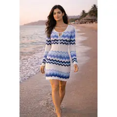 KUKUYU - Salida de Baño para mujer de hilo tejido Cala