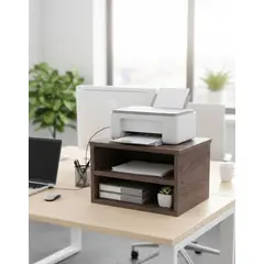 GENERICO - Módulo Organizador de mesa escritorio en melamina Coñac