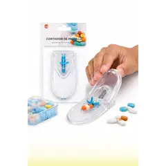 GENERICO - Cortador De Pastillas Portátil con Pastillero