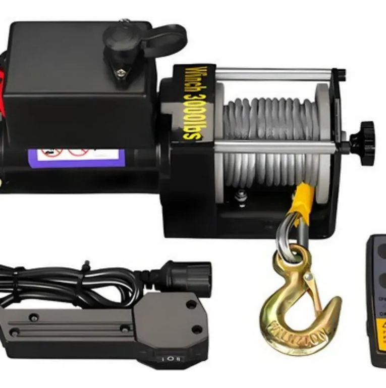 Cabrestante Eléctrico De 3000 Lb Y 12 V