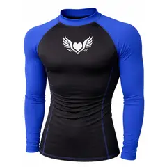 AQUA&MODA - LICRA CON PROTECCION UV AQUAMODA LAMNMALCZABR UNISEX NEGRO CON MANGAS AZULE LOG CORAZÓN BLANC REFLEC