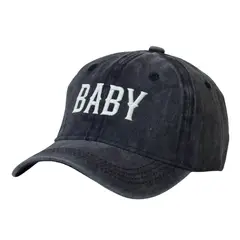 GENERICO - Gorra Vintage Casual Unisex para niños Color Azul con Bordado Ecológico BABY