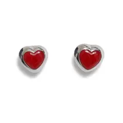 VANDRALA - ARETE DE PLATA SPONDYLUS CORAZON PULIDO