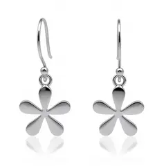 VANDRALA - ARETE DE PLATA COLGANTE FLOR PLANA PULIDA