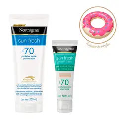 NEUTROGENA - Pack De Bloqueadores Sun Fresh Fps 70 Para Rostro Y Cuerpo