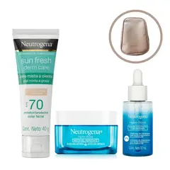 NEUTROGENA - Hidratante Facial + Bloqueador Sun Fresh Fps 70 + Serum