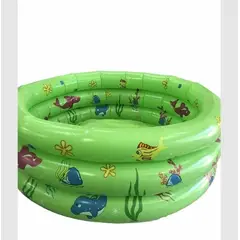 GENERICO - Piscina Inflable circular 1.30 cm De Animalitos Para Niños verde