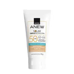 AVON - Anew Solar Triple Protección Loción Facial Mate Con Color Av