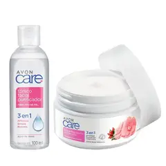 AVON - KIT x2 Care Crema Rosa Mosqueta y Micelar