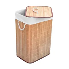 GENERICO - Cesta Tacho de ropa Bambú Multiusos Clásico