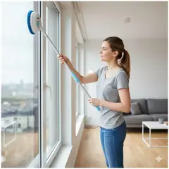 GENERICO - Limpiador Inalámbrico Multifuncional Trapeador Eléctrico Giratorio - Blanco - M