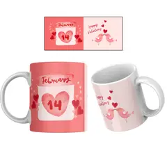 GENERICO - Taza Personalizada de Cerámica Calidad AAA 11 oz San Valentin