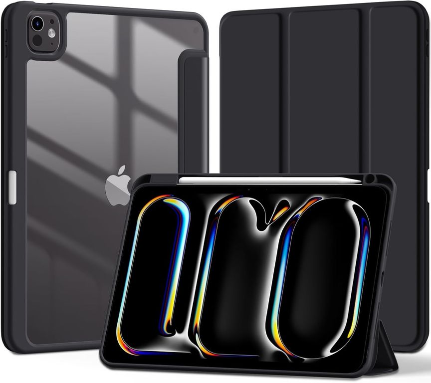 Funda Desmontable Imantada Para iPad Pro 11 M5 M4 - NEGRO