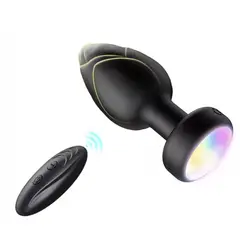 GENERICO - Plug Vibrador de 10 modos con control - Negro