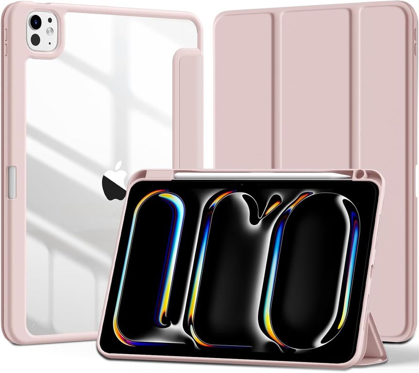 Funda Desmontable Imantada Para iPad Pro 13 M5 M4 - ROSADO