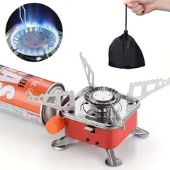 GENERICO - Cocina Portátil Plegable a Gas butano para Camping + funda