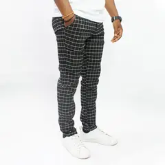 DM DEXMEN - Pantalón Dexmen Gales Cuadros Negro