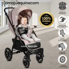 BABY - Coche de Paseo «DINAMO» Colección Especial Beige