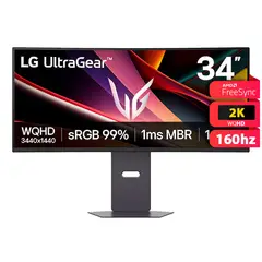 LG - Monitor UltraGear 34G600A 34 Curvo QHD 160Hz FreeSync Premium