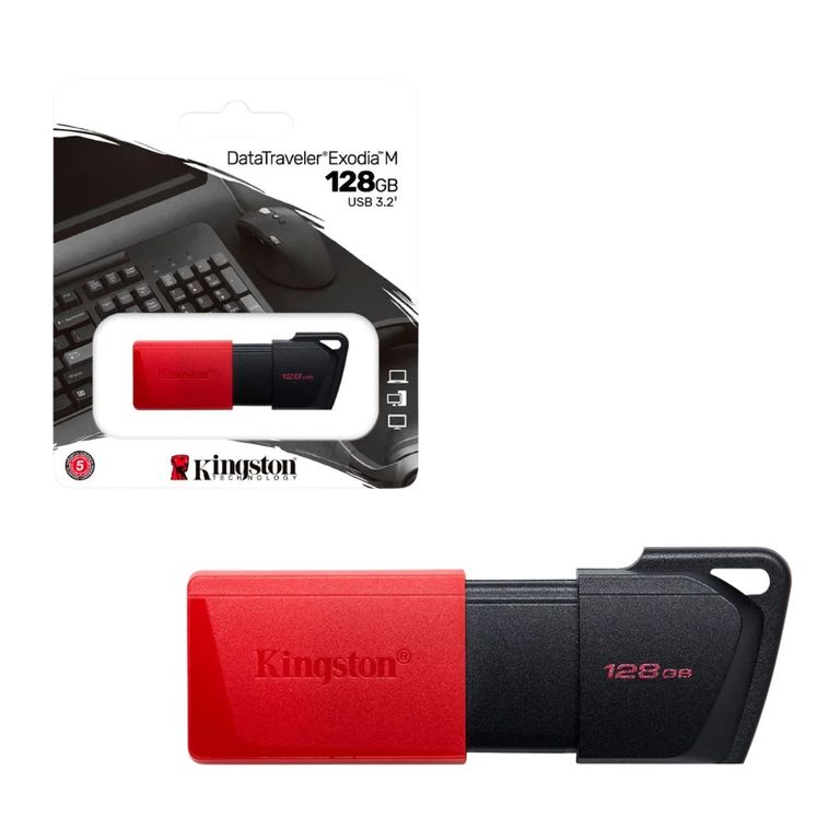 Memoria USB 3.2 128gb DataTraveler Exodia M DTXM