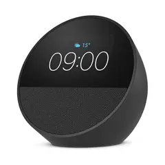 AMAZON - Echo Spot 2024 Negro Carbono Asistente Inteligente con Alexa y Pantalla