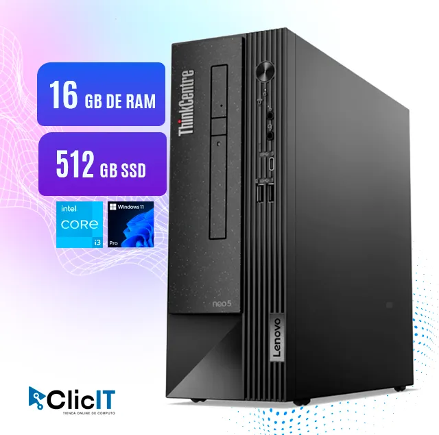 COMPUTADORA DE ESCRITORIO TC NEO 50S i3 12100 2.5GHZ 16GB 512GB SSD