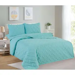 CASATEX - Cubrecama King + Juego de Sábanas 100% Algodón