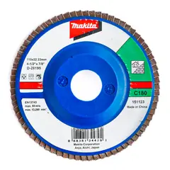 MAKITA - Disco Flap Plano PMamposteria 45 Gr180 D-28195