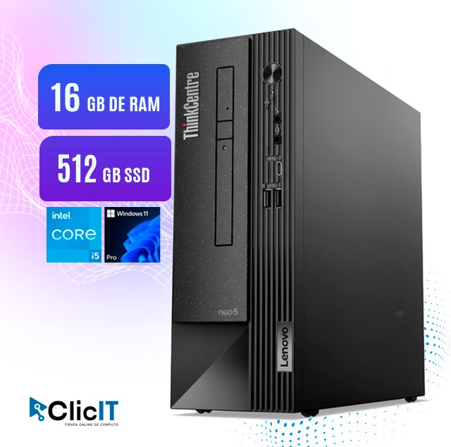 COMPUTADORA DE ESCRITORIO TC NEO 50S i5 12400 2.5GHZ 16GB 512GB SSD
