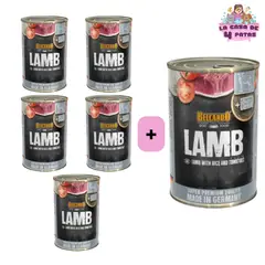 GENERICO - Belcando latas 400gr sabor Cordero PACK 5+1