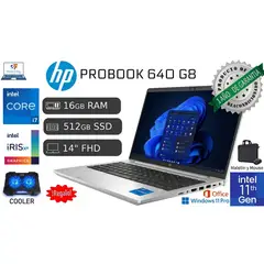 HP - Probook 640 G8 I7 11va 16gb RAM 512GB SSD IPS Reacondicionada 1 Año Garantía + COOLER.