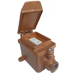 A IBAR - TOMACORRIENTE INDUSTRIAL SIMPLE 15A BRONCE