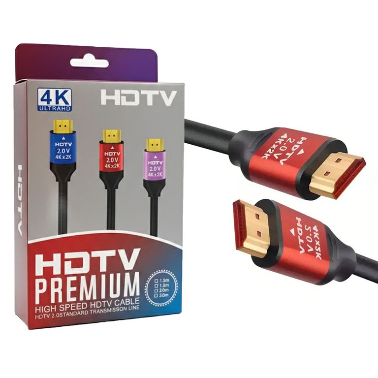 Cable Hdmi 2.0 Ultra Hd 4k Alta Velocidad 60hz 3m Premium