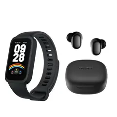 XIAOMI - Pulsera inteligente Smartband 9 Active + Redmi Buds 6 Play Negro
