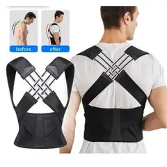 GENERICO - Faja Corrector De Portura Lumbar Ajustable Con Ligas Talla XXXL