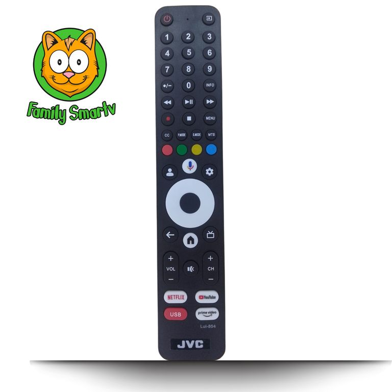 Control remoto compatible para JVC Smart TV Android 4K