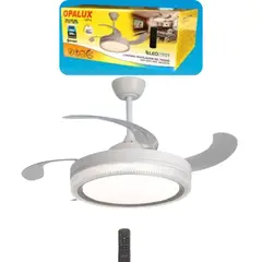 OPALUX - LAMPARA VENTILADOR CON ASPAS DESPLEGABLES RETRACTILES DE 06 VELOCIDADES